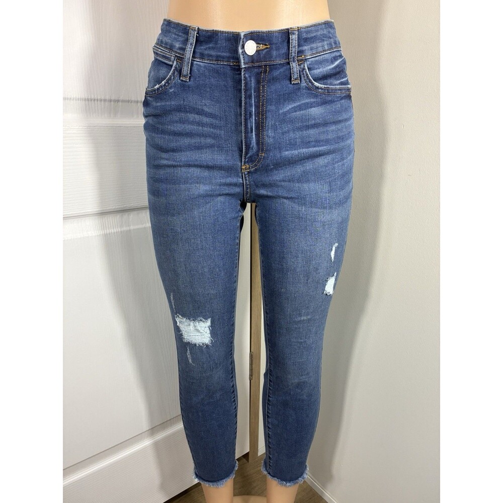 Jennifer Lopez Jeans Womens Size 4 high rise skinny crop blue stretch